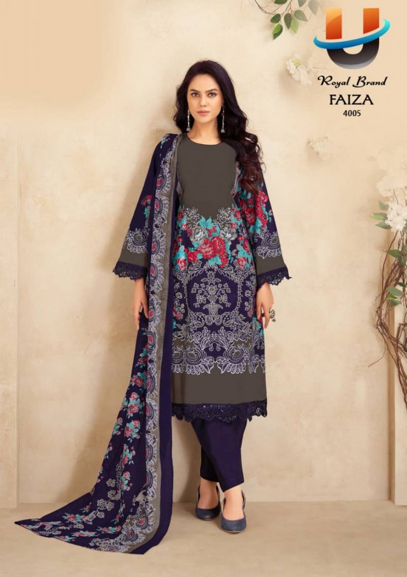 Royal Faiza Vol 4 Karachi Cotton Printed Dress Material Collection