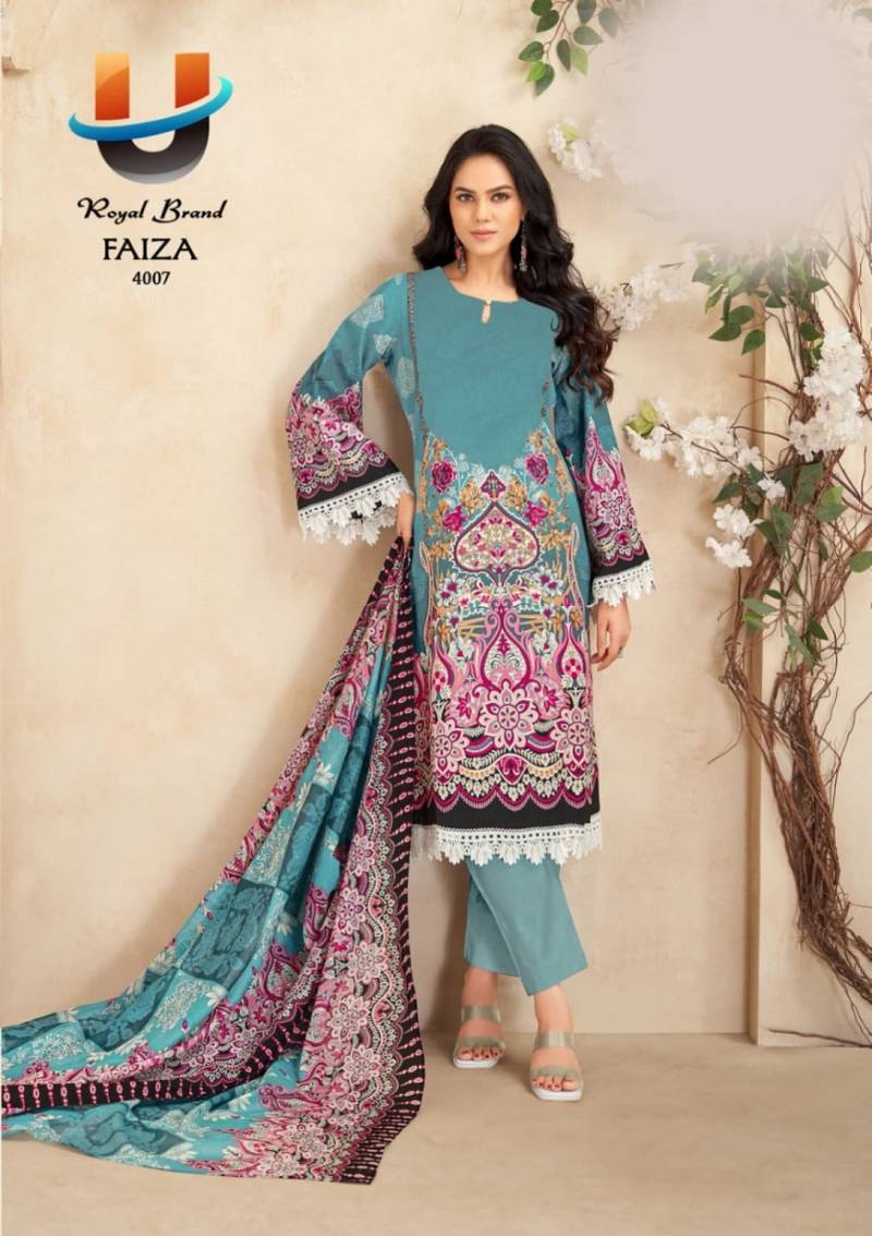 Royal Faiza Vol 4 Karachi Cotton Printed Dress Material Collection