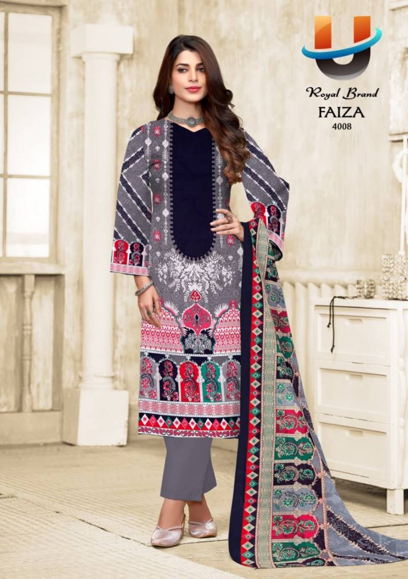 Royal Faiza Vol 4 Karachi Cotton Printed Dress Material Collection