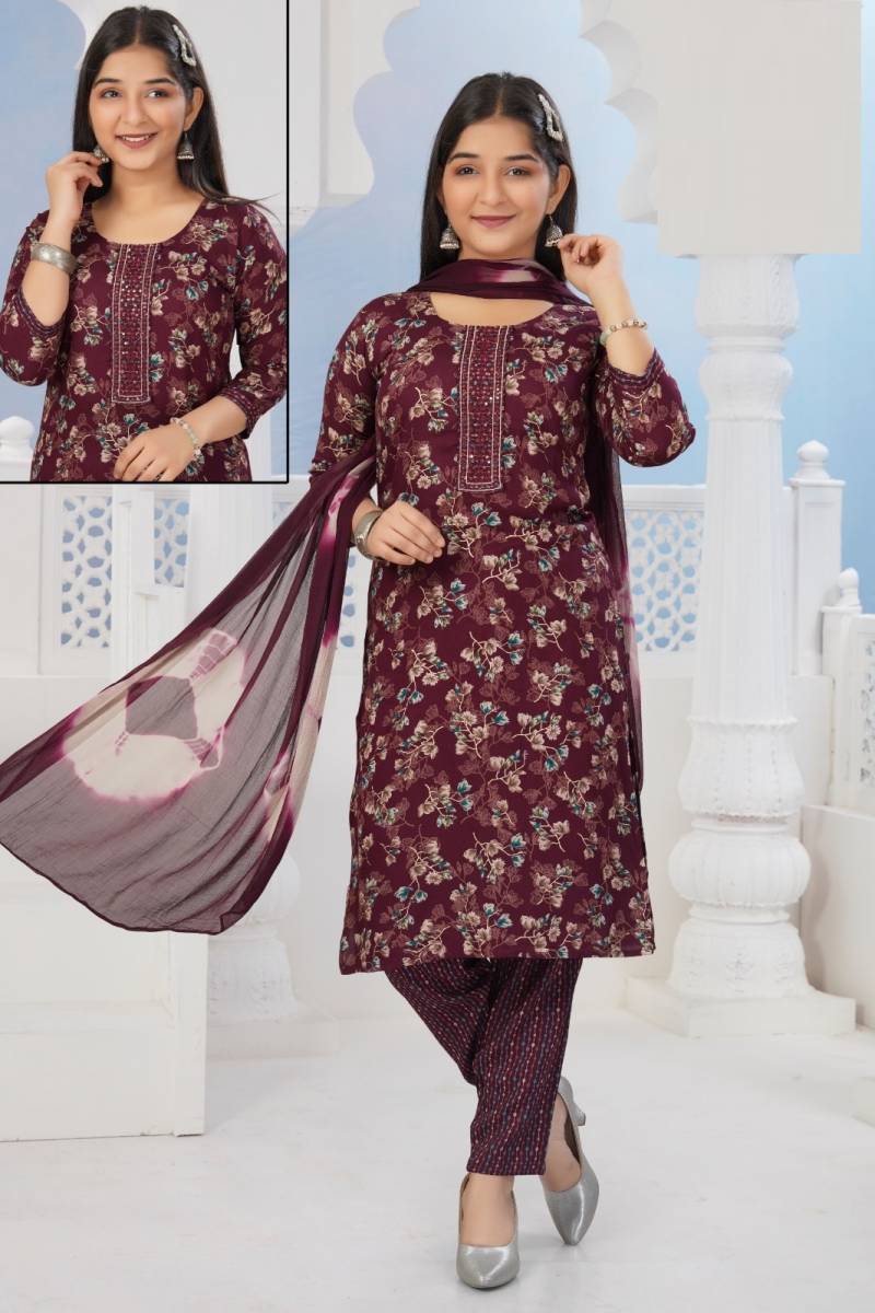 Summati 2 Pant Set Rayon Printed Readymade Collection