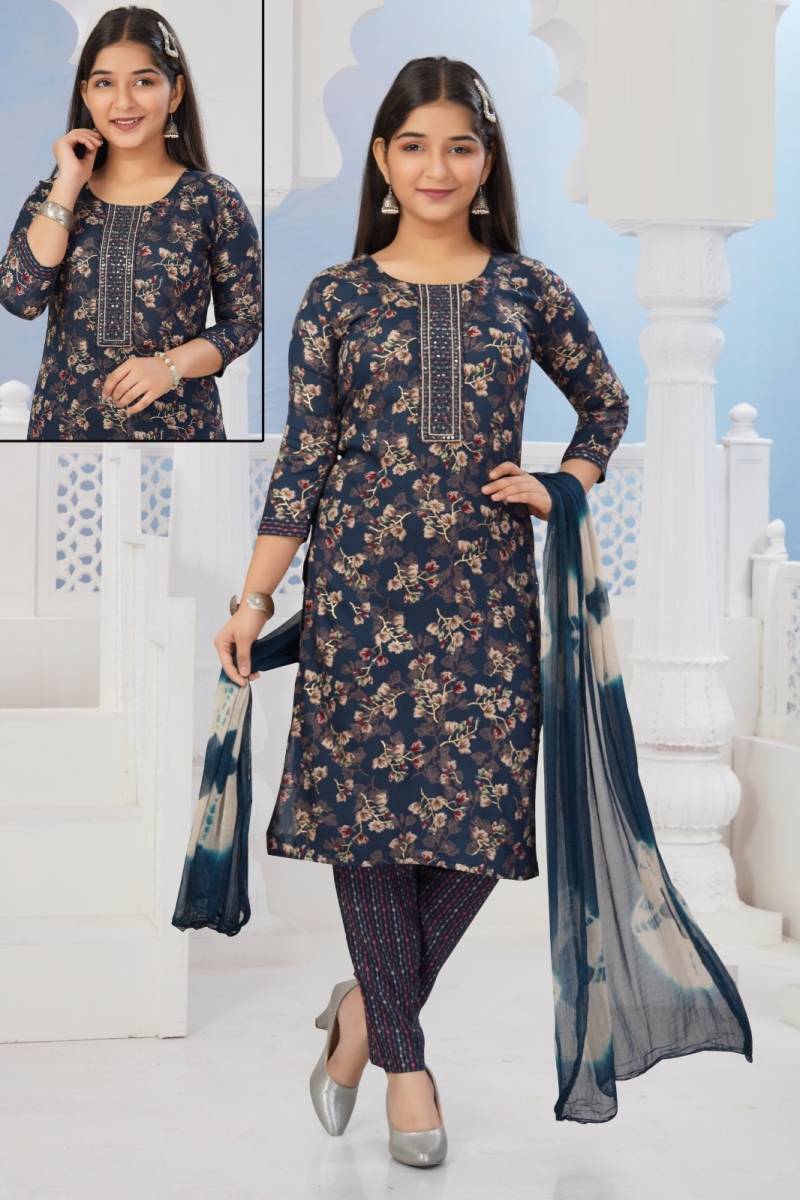 Summati 2 Pant Set Rayon Printed Readymade Collection