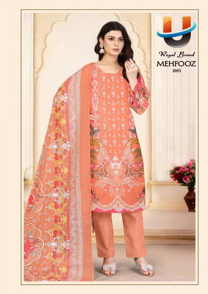 Royal Mehfooz Vol 1 Cotton Printed Dress Material Collection