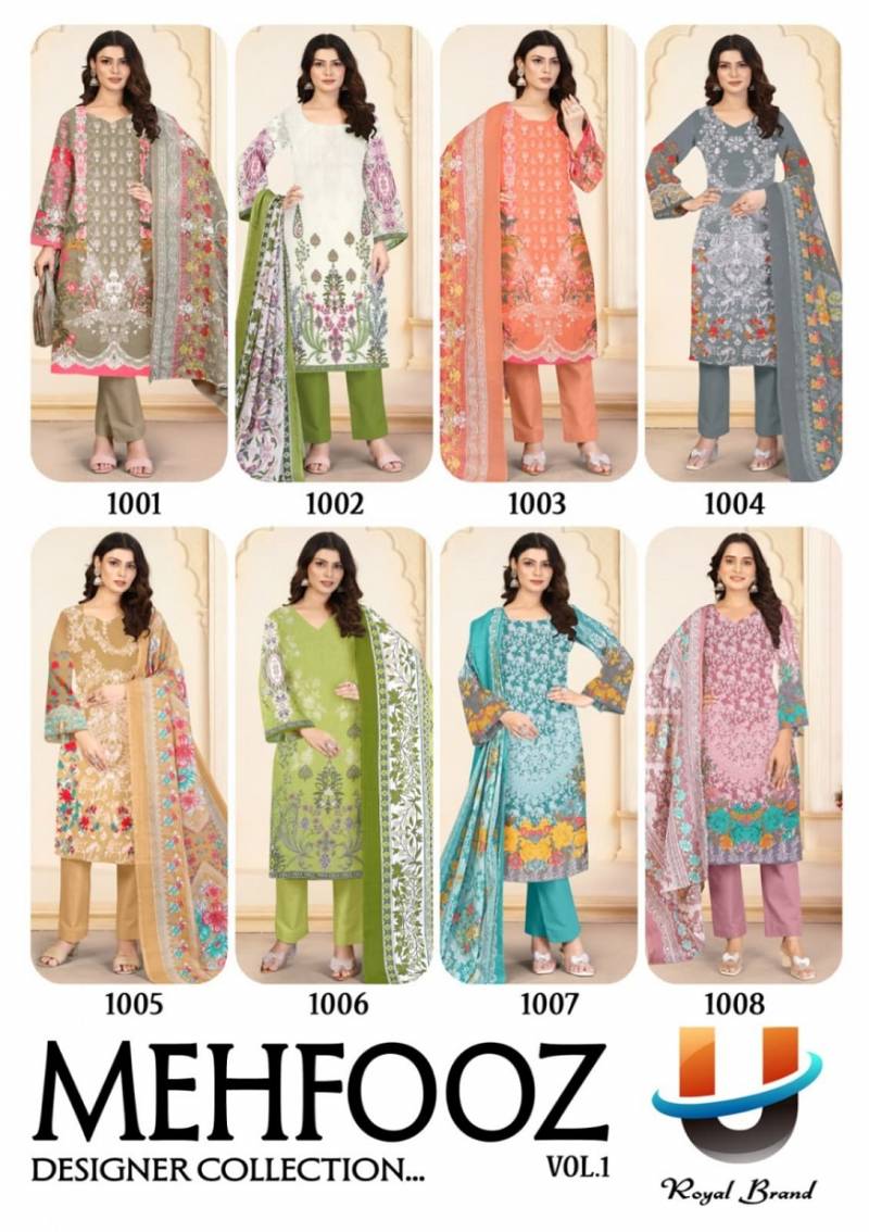 Royal Mehfooz Vol 1 Cotton Printed Dress Material Collection