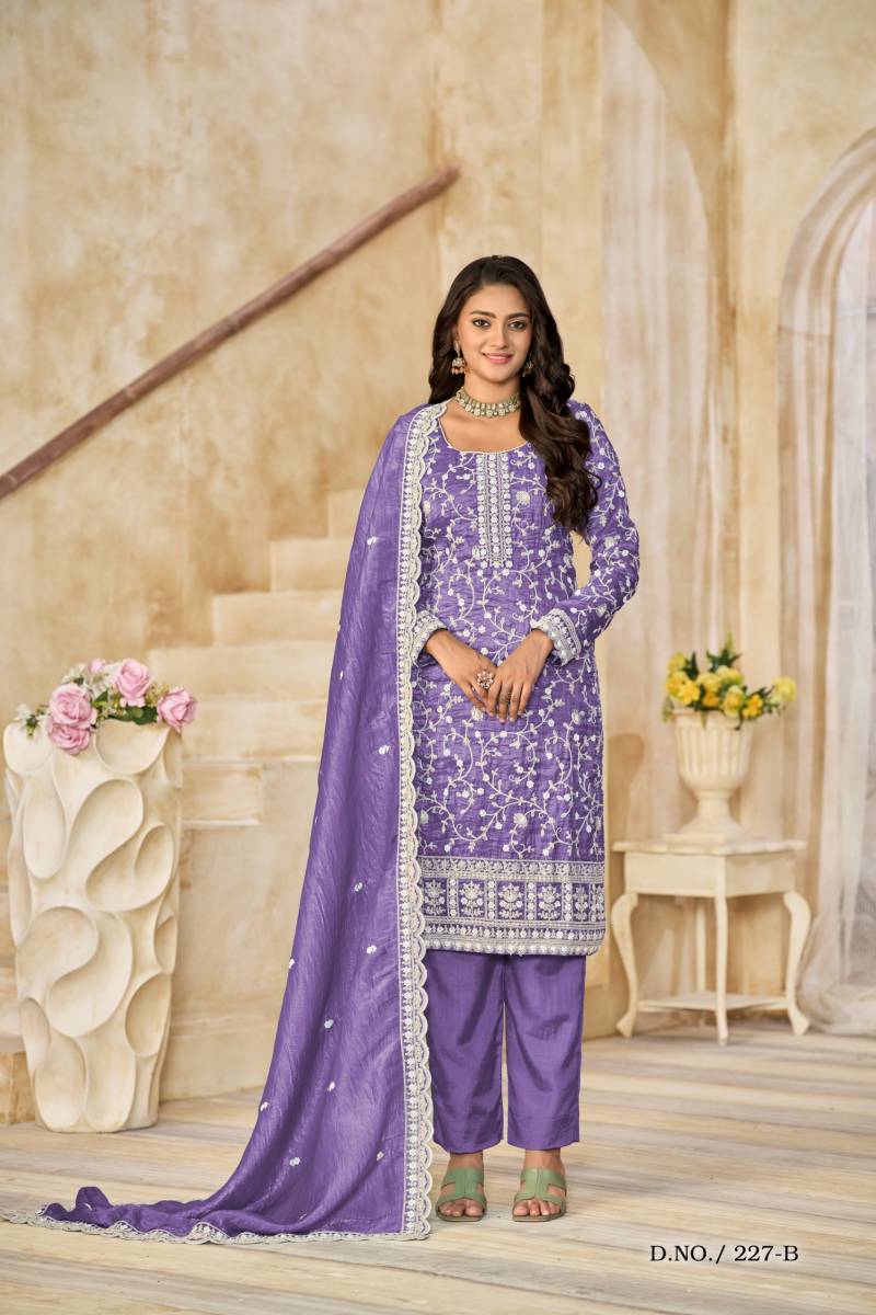 Aanaya Vol 227 Organza Salwar Kameez Collection