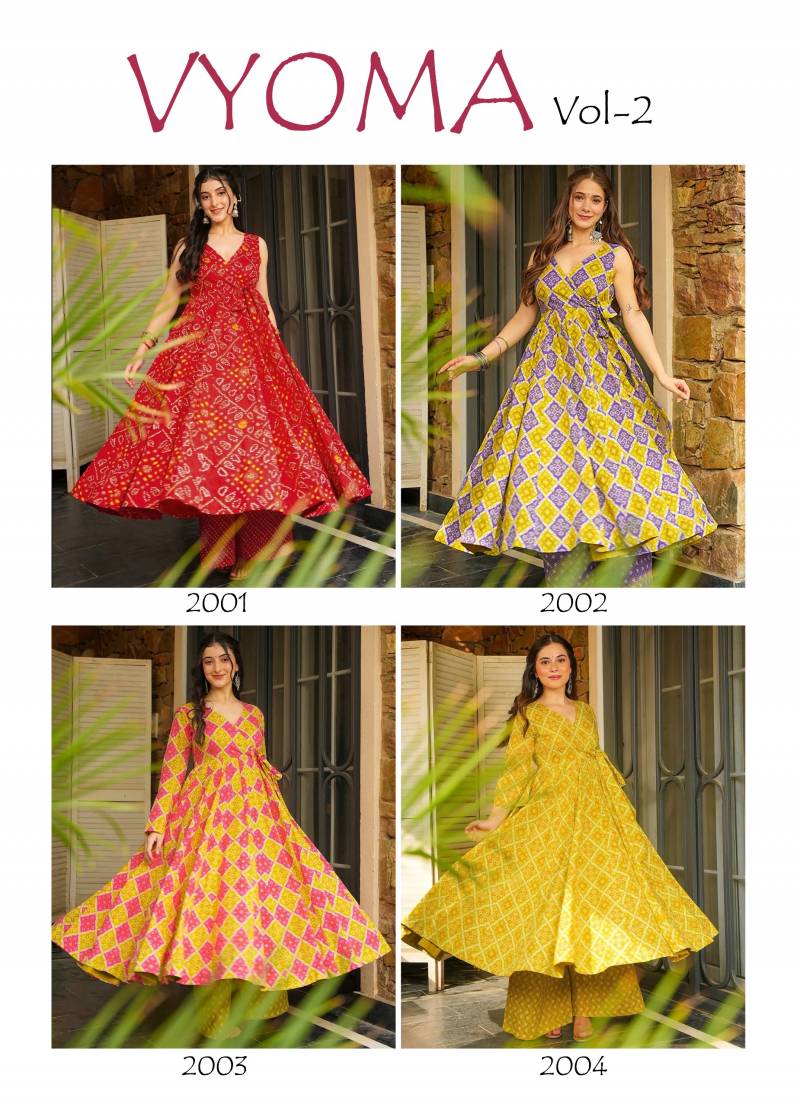 Vyoma Vol 2 Rayon Digital Printed Kurti With Bottom
