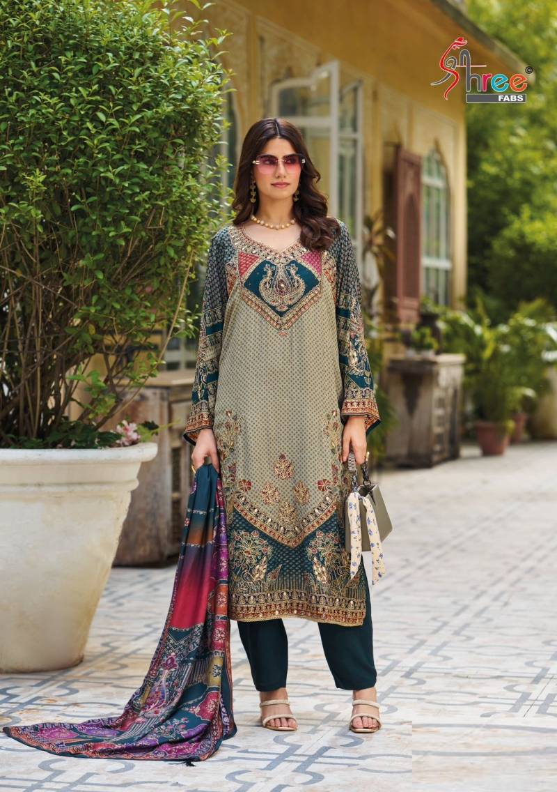 Shree Kt 280 Viscose Maslin Digital Print Salwar Suits