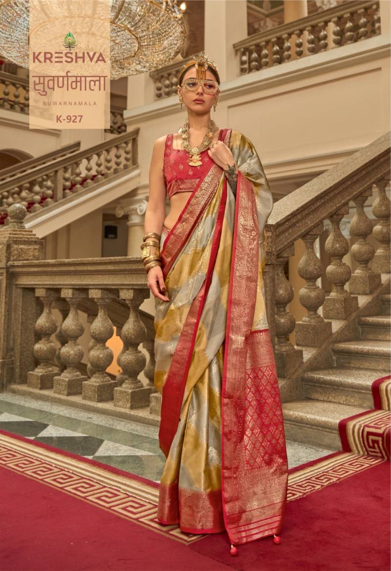 Kreshva Suwarnamala Gaji Satin Fancy Sarees