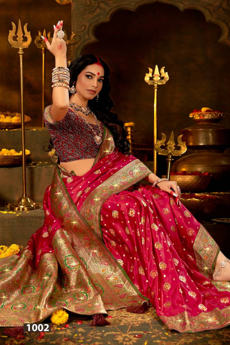 Saroj Anokhi Satin Saroski Vol 3 Festive Wear Silk Sarees Collection