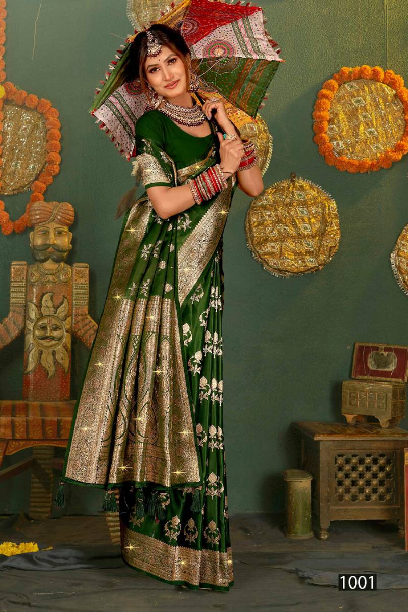 Saroj Shubh Mangalam Satin Saroski Vol 4 Satin Silk Saree