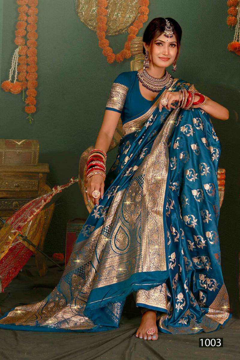 Saroj Shubh Mangalam Satin Saroski Vol 4 Satin Silk Saree
