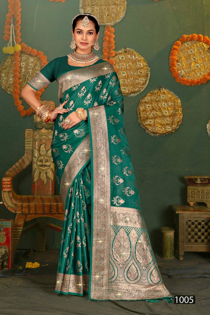 Saroj Shubh Mangalam Satin Saroski Vol 4 Satin Silk Saree