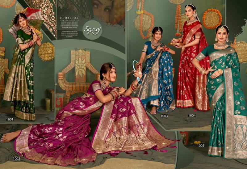 Saroj Shubh Mangalam Satin Saroski Vol 4 Satin Silk Saree