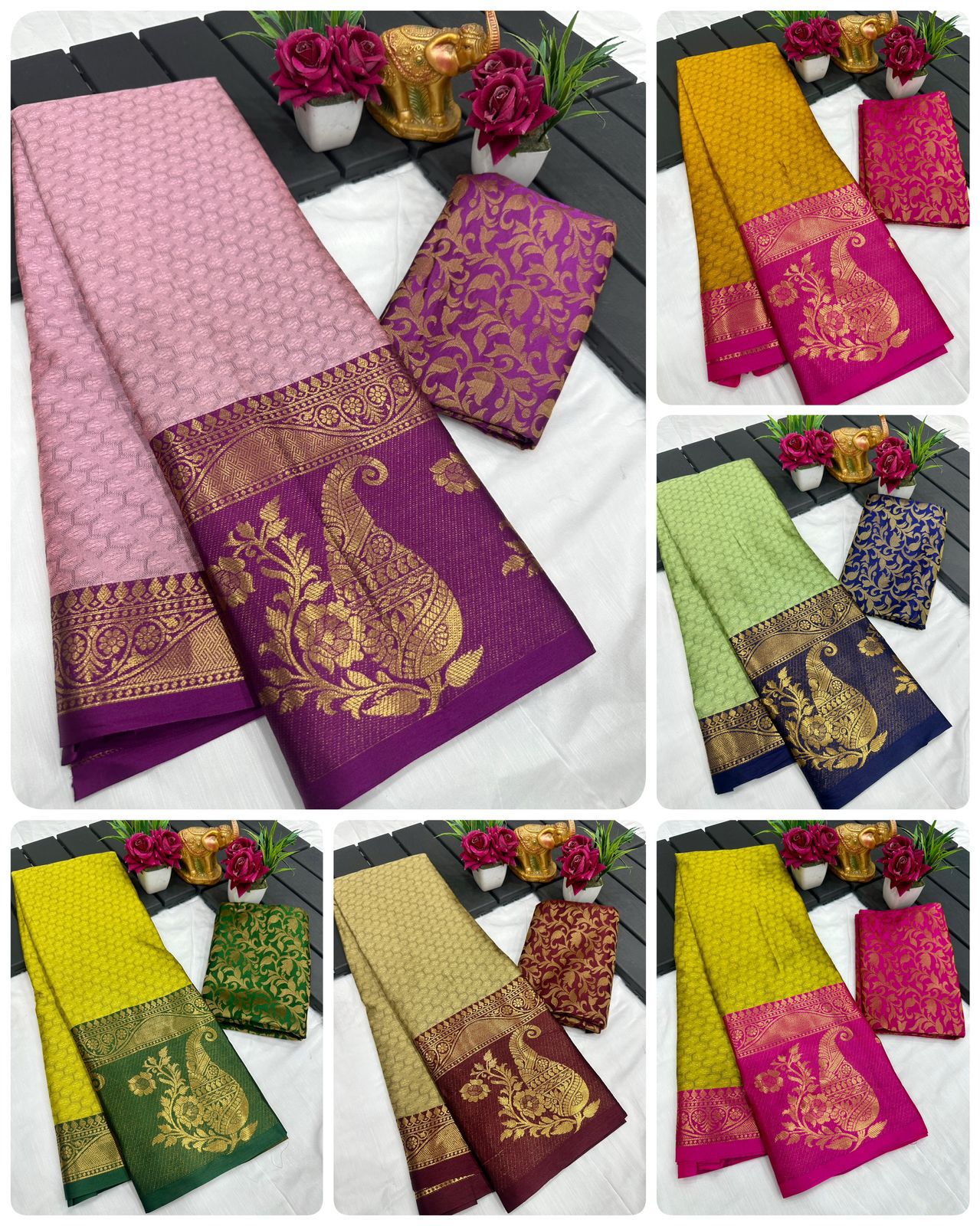 Aab Madhubala Pure Mercerised Cotton Silk Self Weaving Saree