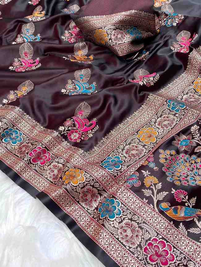 Kc 4025 Traditional Wear Satin Silk Sarees Collection