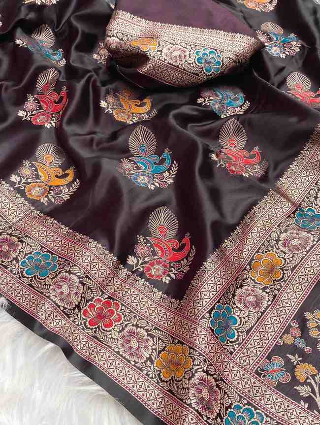 Kc 4025 Traditional Wear Satin Silk Sarees Collection