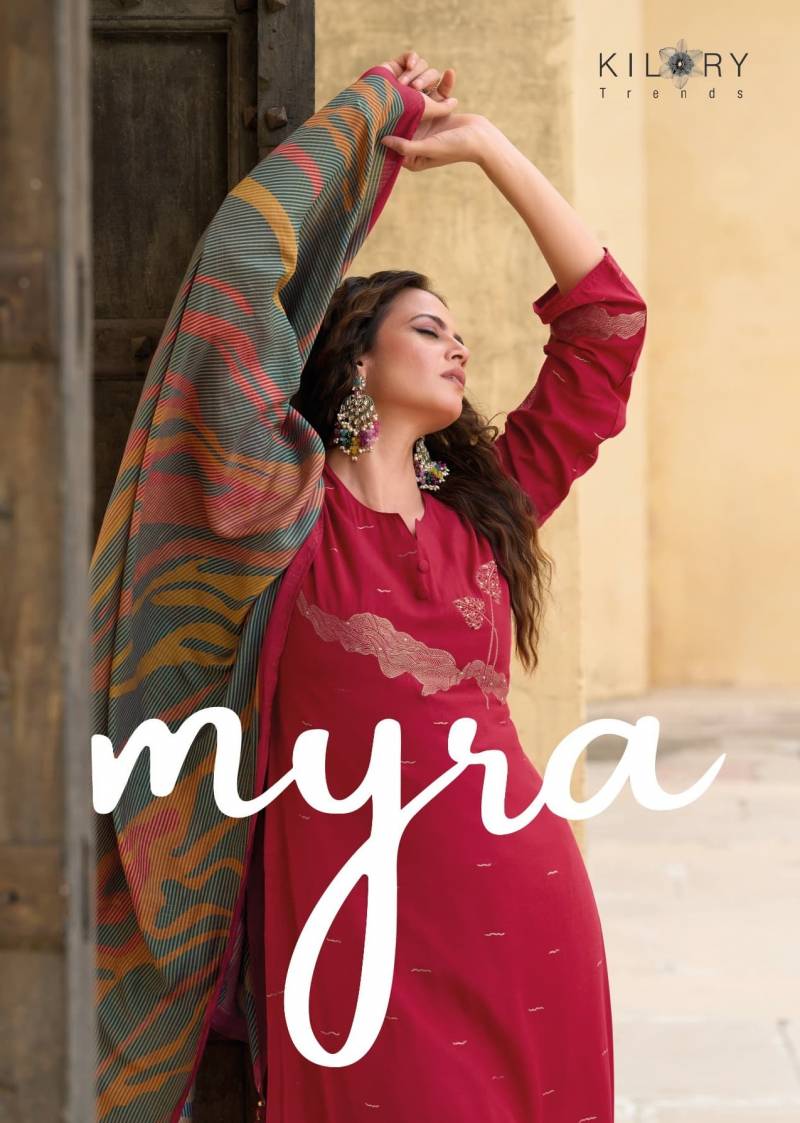 Kilory Myra Maslin Jacquard Silk Salwar Kameez
