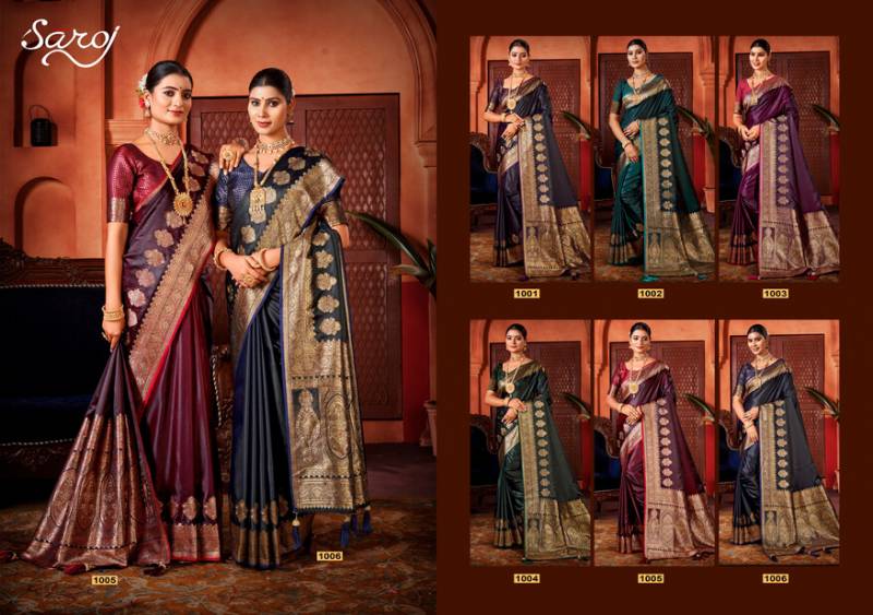 Saroj Sophia satin Saroski Vol 3 Satin Silk Festive Wear Stylish Sarees Collection
