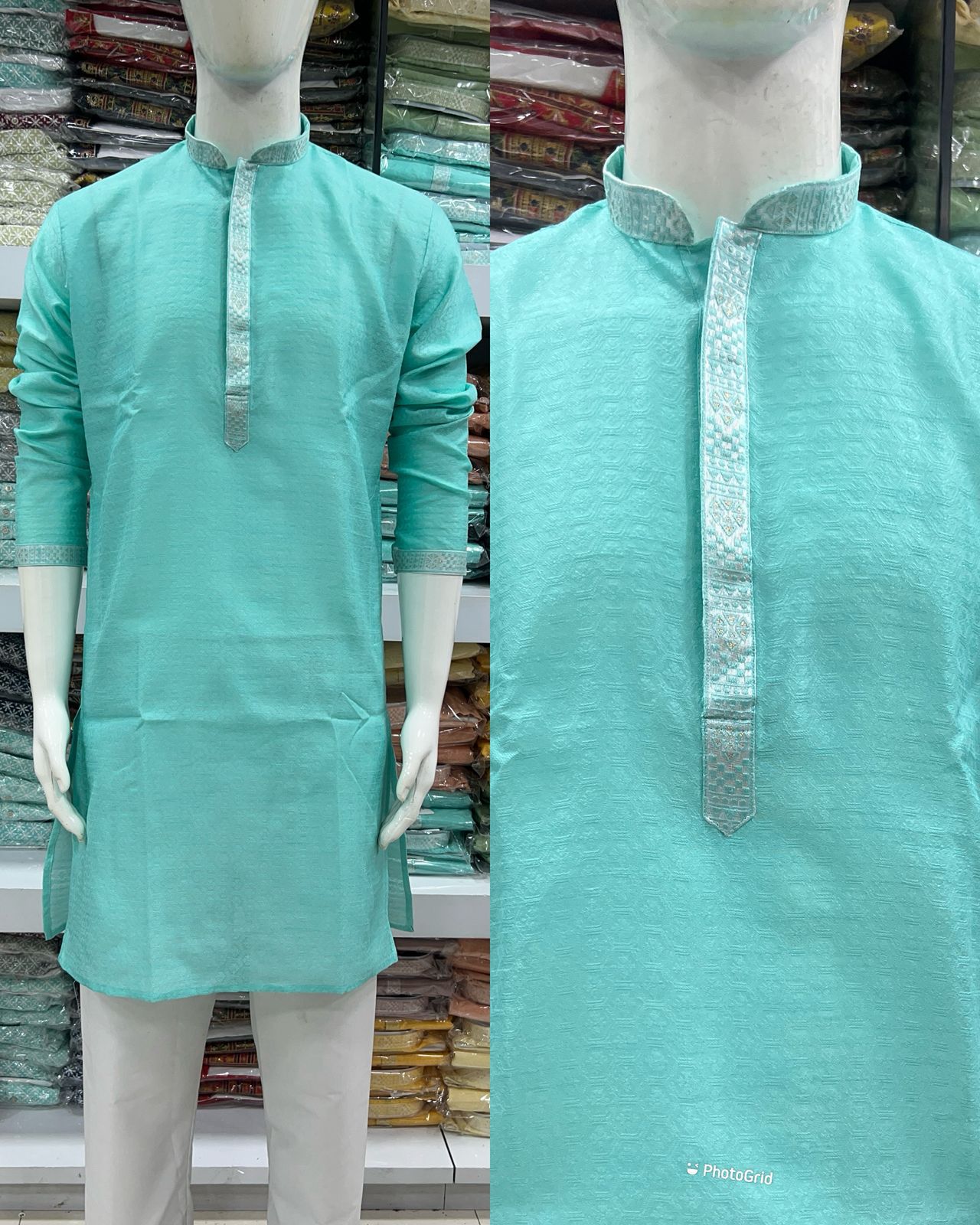 Lekha LI Raj Tilak 5.0 Heavy Jacquard Silk Mens Kurta Collection