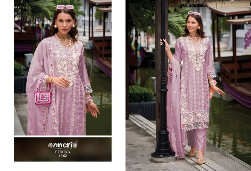 Zaveri Femina Vol 3 Color Edition Organza Ready Made Collection