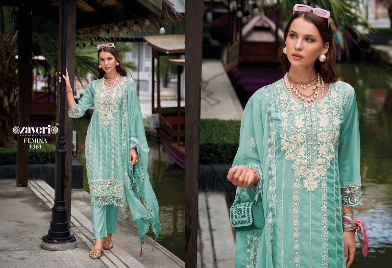 Zaveri Femina Vol 3 Color Edition Organza Ready Made Collection