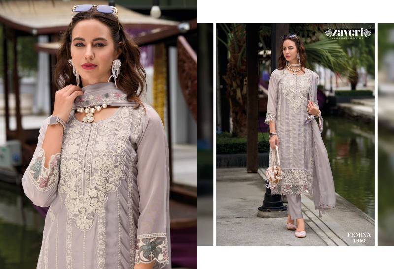Zaveri Femina Vol 3 Color Edition Organza Ready Made Collection