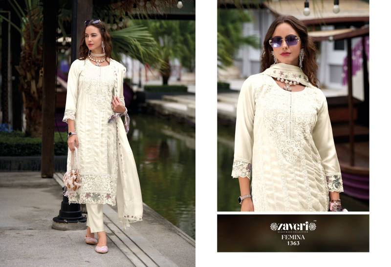 Zaveri Femina Vol 3 Color Edition Organza Ready Made Collection