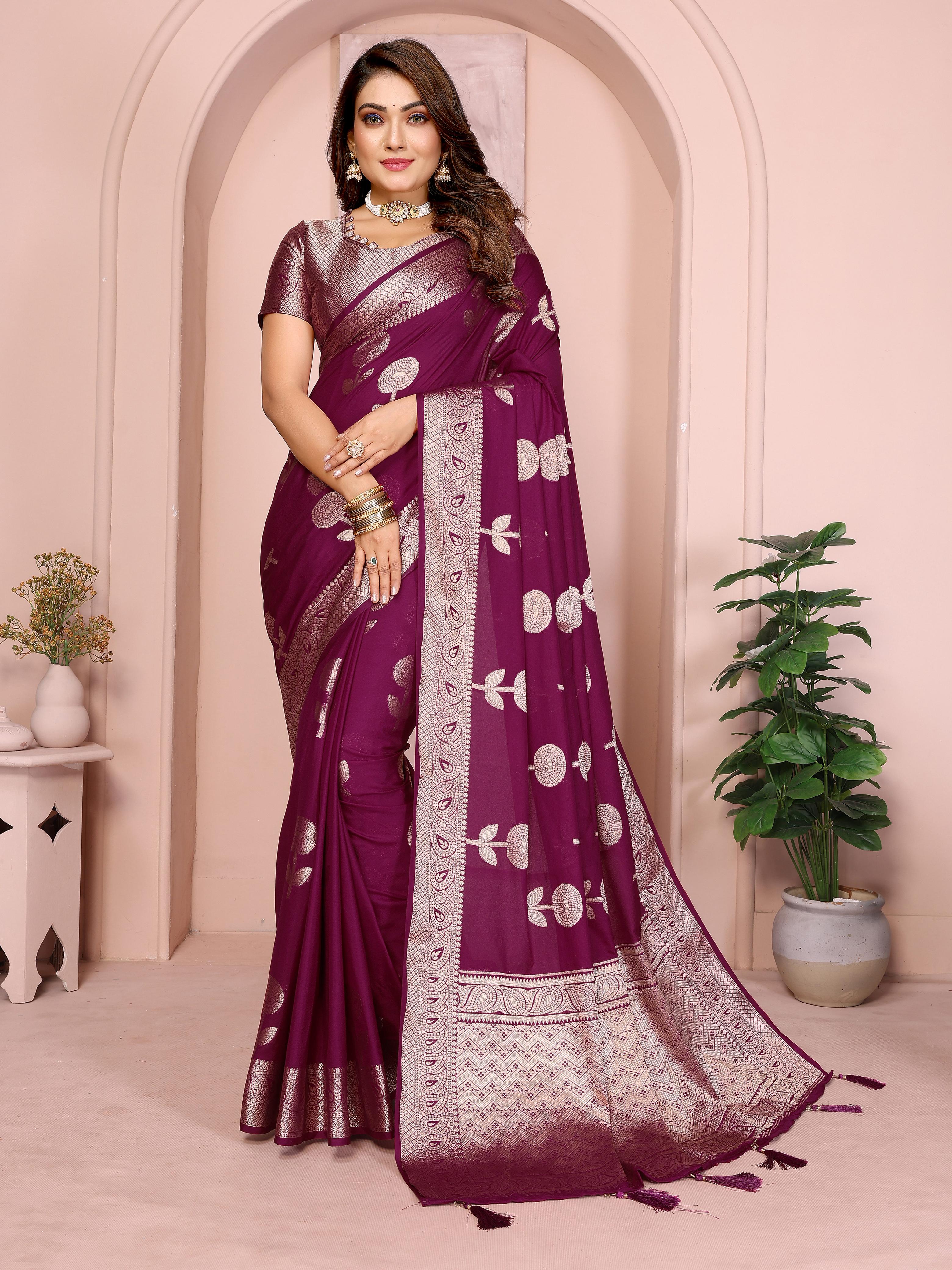 Lekha VC Gulzari Soft Georgette Silk Banarasi Saree Collection