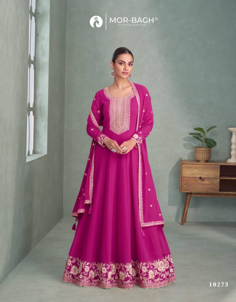 Aashirwad Mor Bagh Purva Designer Gown With Dupatta