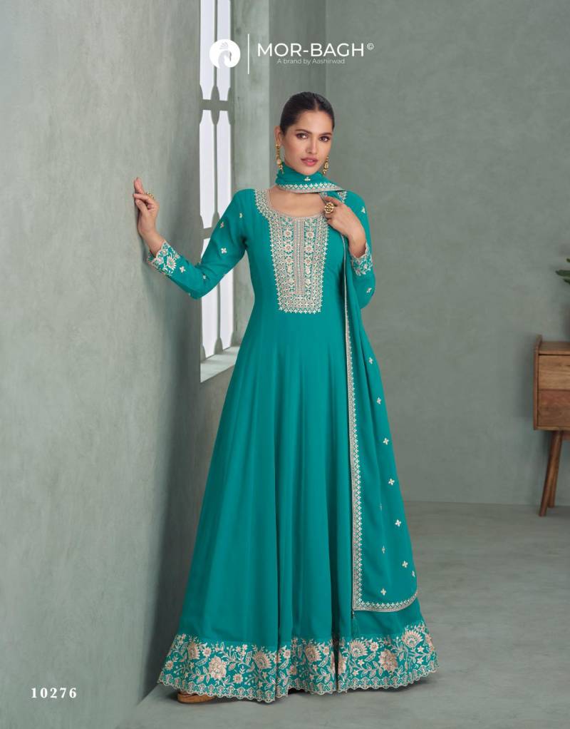 Aashirwad Mor Bagh Purva Designer Gown With Dupatta