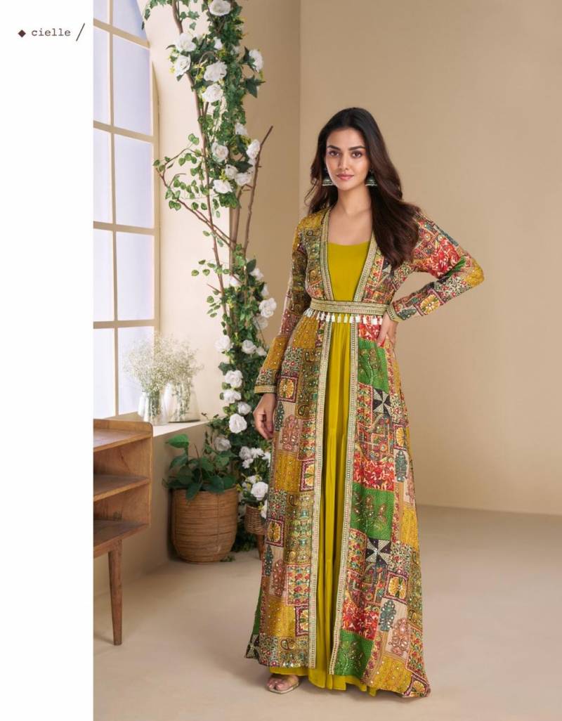 Sayuri Janvi Georgette Designer Indo Western Collection