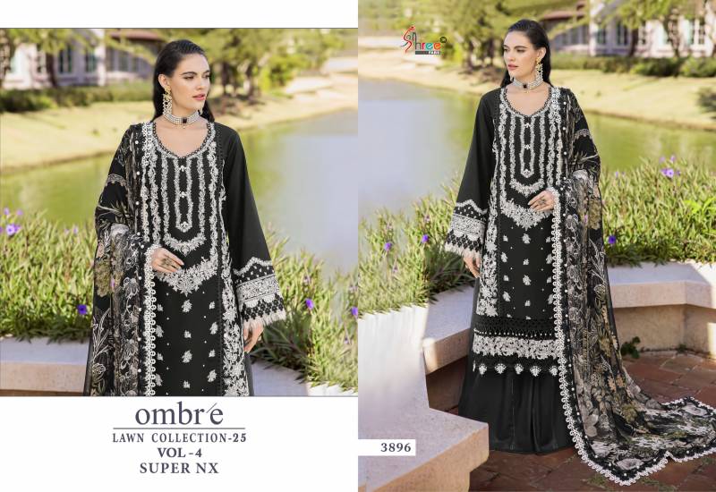 Shree Ombre Lawn Collection 25 Vol 4 Super Nx Chiffon Dupatta Suits