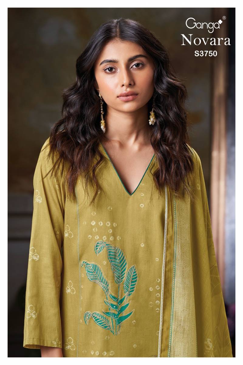 Ganga Novara Cotton Satin Printed Salwar Kameez