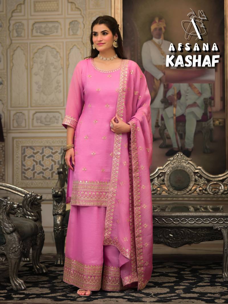 Afsana Kashaf Fandy Crush Embroidered Readymade Suit