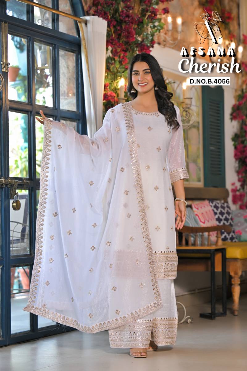 Afsana Cherish Fandy Crush Embroidered Readymade Suit