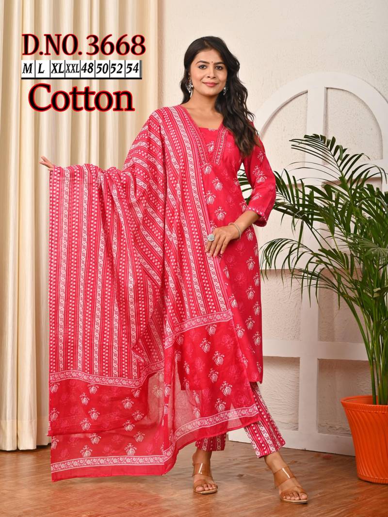 Naisha K 150 Vol 3 Cotton Readymade Plus Size Collection
