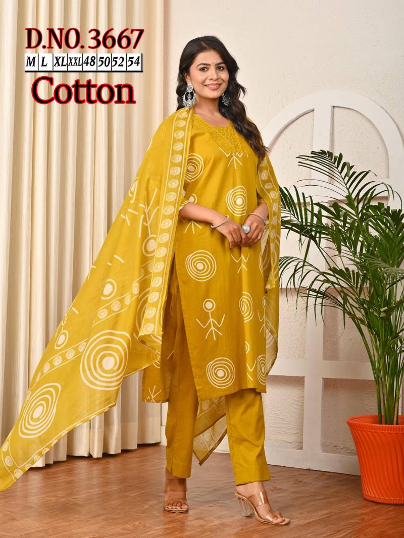 Naisha K 150 Vol 3 Cotton Readymade Plus Size Collection