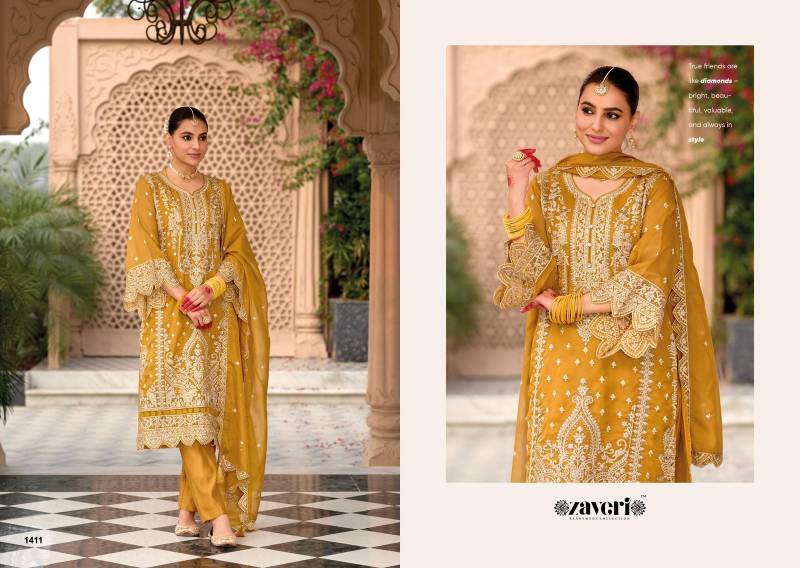 Zaveri Aanaya 4 Nx Organza Ready Made Collection