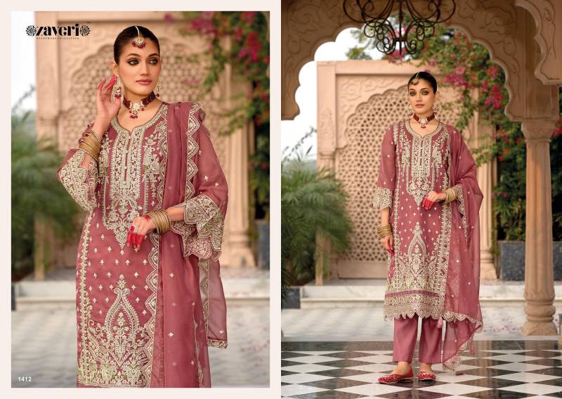 Zaveri Aanaya 4 Nx Organza Ready Made Collection