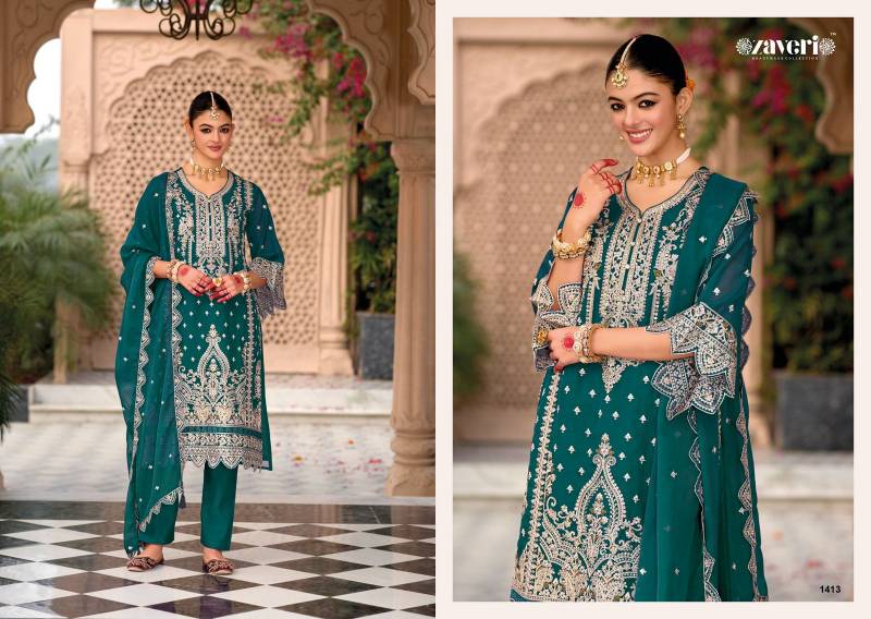Zaveri Aanaya 4 Nx Organza Ready Made Collection