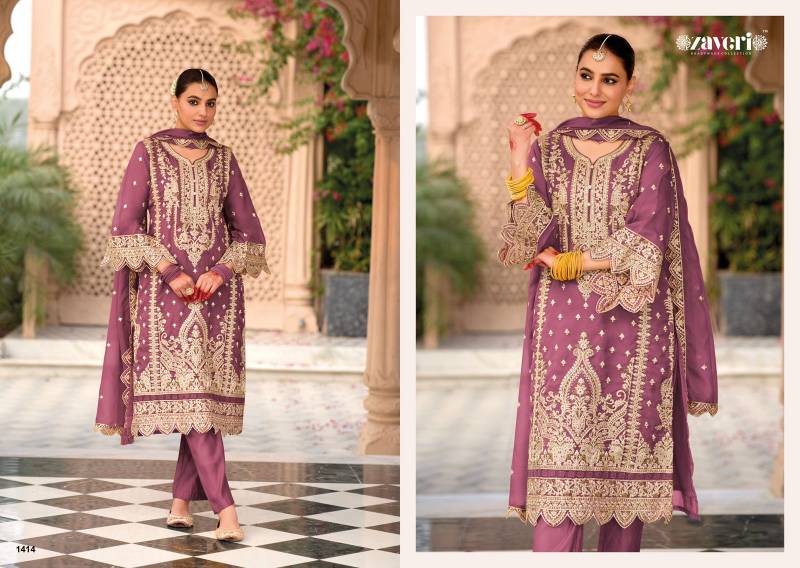 Zaveri Aanaya 4 Nx Organza Ready Made Collection