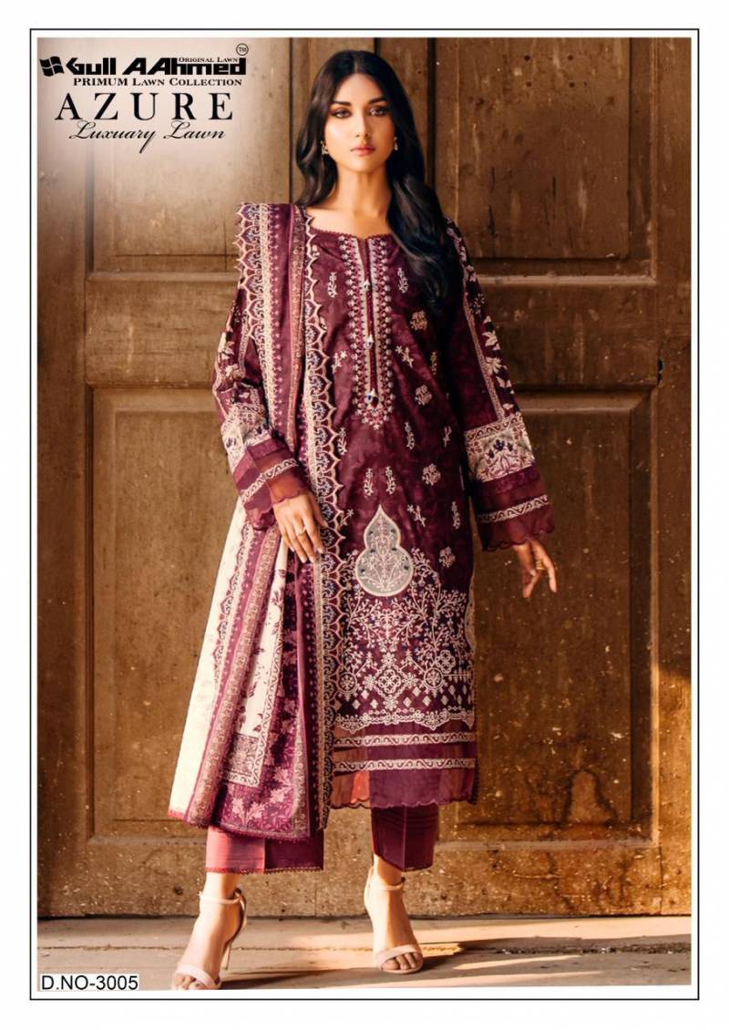 Gull A Ahmed Azure Vol 3 Lawn Printed Dress Material