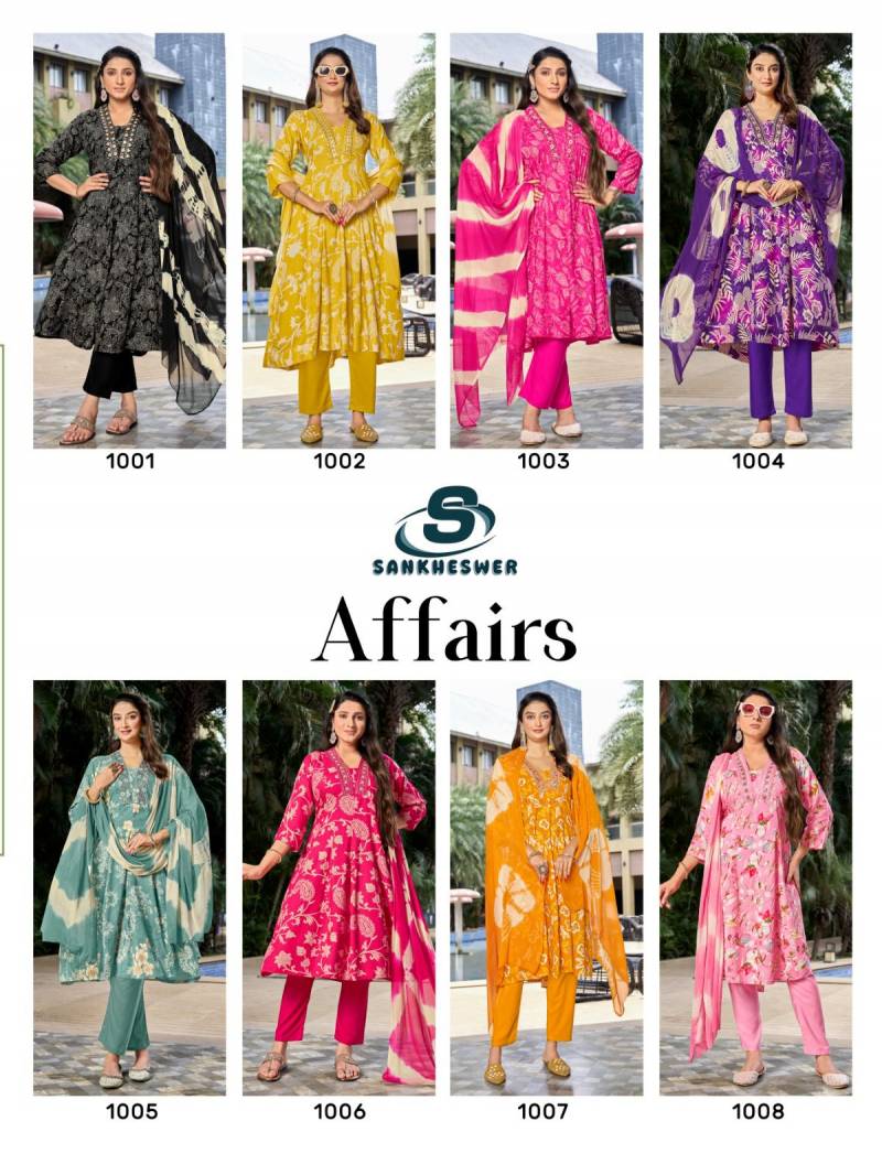 Sankheswer Affairs Vol 1 Rayon Printed Readymade Suit