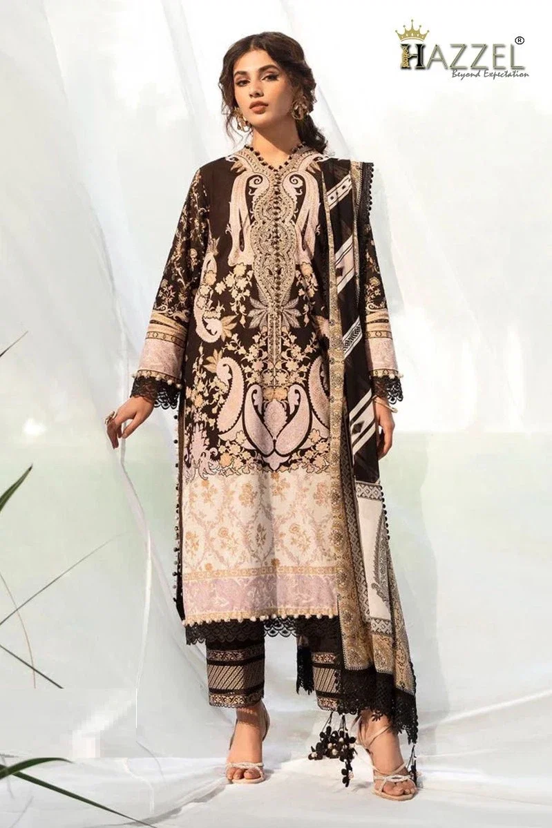 Hazzel Sana Safinaz 0345 Cotton Dupatta Pakistani Salwar Kameez