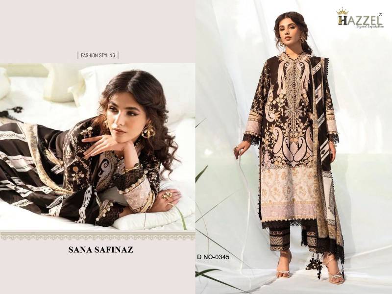 Hazzel Sana Safinaz 0345 Chiffon Dupatta Pakistani Salwar Kameez