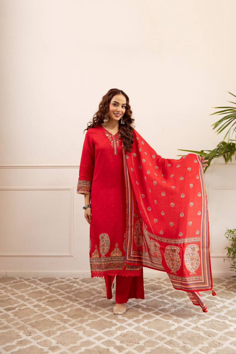 Naisha K 156 Modal Silk Digital Printed Kurti Bottom With Dupatta