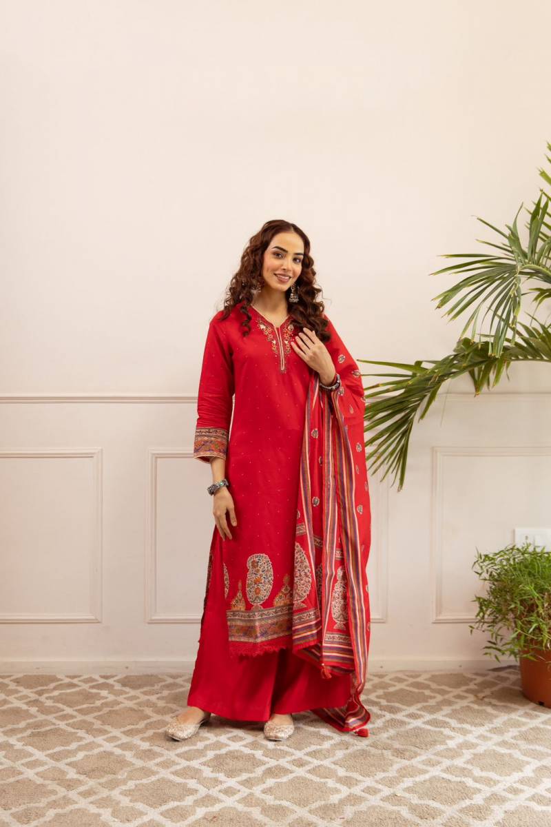 Naisha K 156 Modal Silk Digital Printed Kurti Bottom With Dupatta