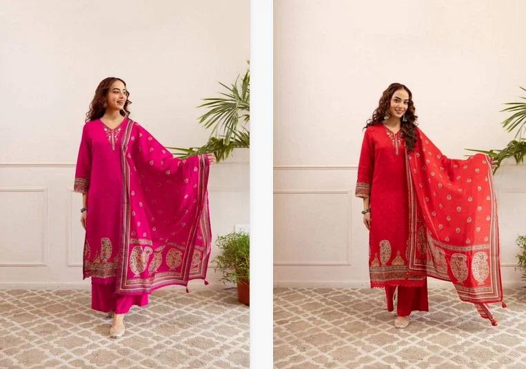 Naisha K 156 Modal Silk Digital Printed Kurti Bottom With Dupatta