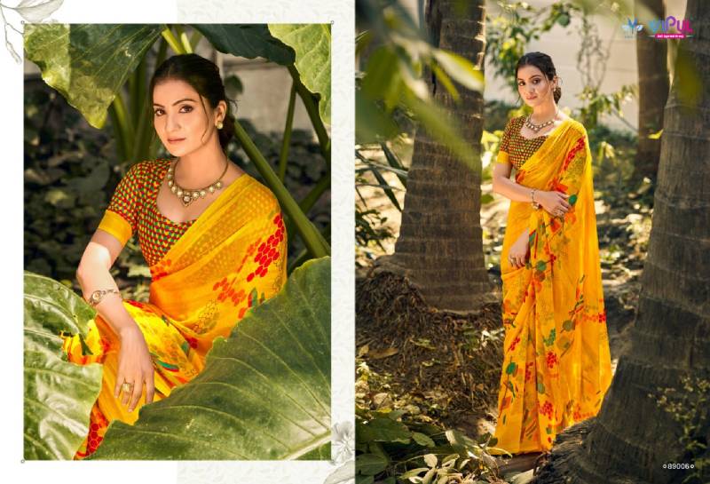 Vipul Urvashi Chiffon Fancy Sarees Collection
