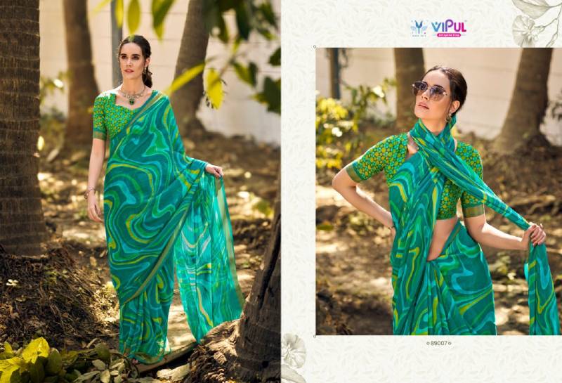 Vipul Urvashi Chiffon Fancy Sarees Collection