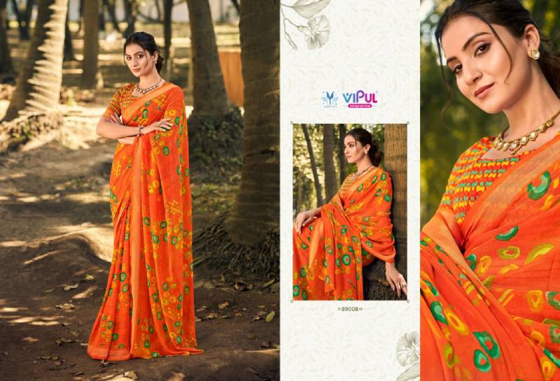 Vipul Urvashi Chiffon Fancy Sarees Collection